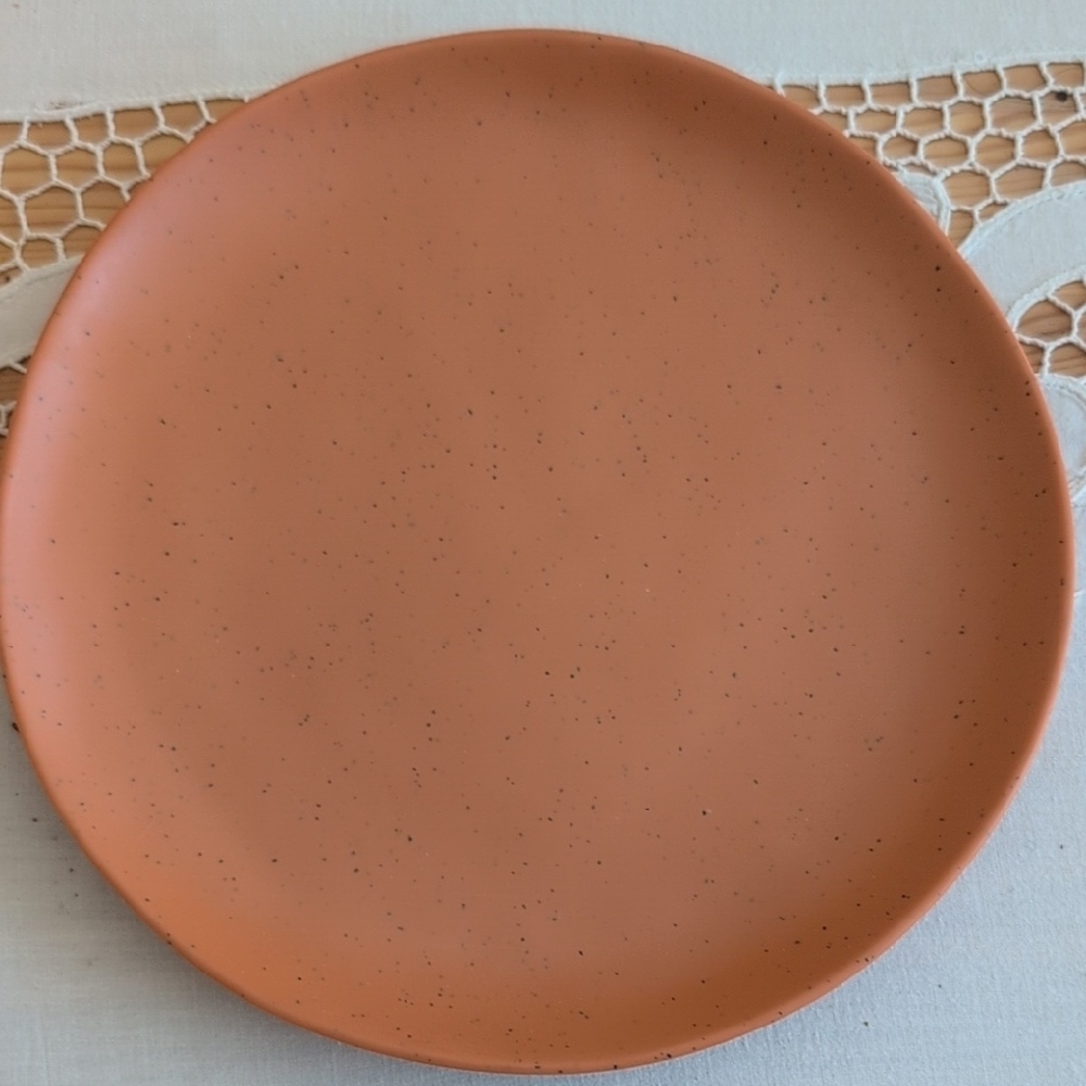Speckled Orange Dinner Plate